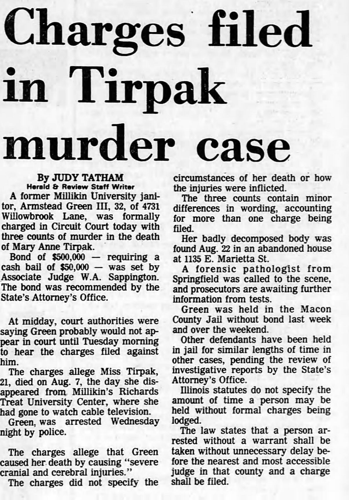 Herald and Review (Decatur, Illinois)31 Aug 1981, MonPage 3 i
